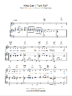 Who Can I Turn To (When Nobody Needs Me) von Tony Bennett (Download) 