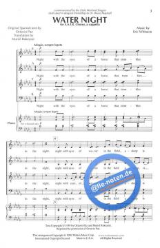 Water Night von Eric Whitacre 