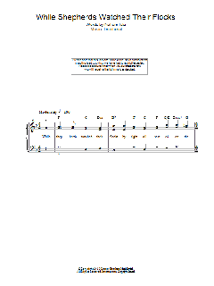 While Shepherds Watched Their Flocks von Traditional (Download) 