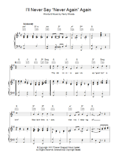 I'll Never Say 'Never Again' Again von Harry Woods (Download) 