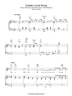 Cuban Love Song von Dorothy Fields (Download) 