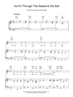 As On Through The Seasons We Sail von Cole Porter (Download) 