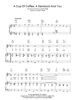 A Cup Of Coffee, A Sandwich And You von Joseph Meyer (Download) 