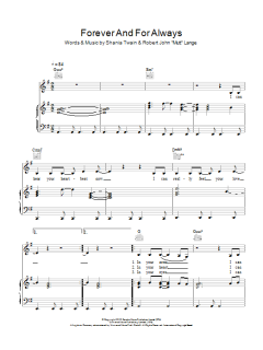 Forever And For Always von Shania Twain (Download) 