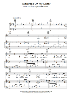 Teardrops On My Guitar von Taylor Swift (Download) 