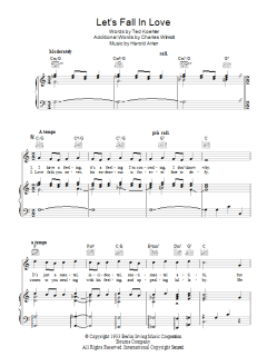 Let's Fall In Love von Harold Arlen (Download) 