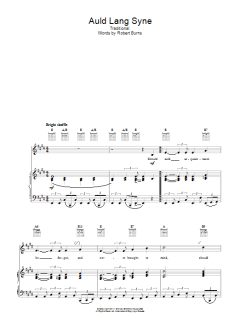 Auld Lang Syne von Robert Burns (Download) 