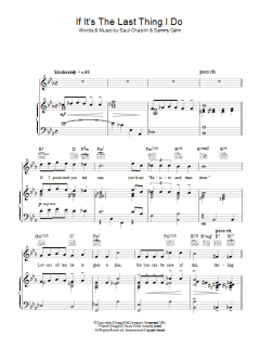 If It's The Last Thing I Do von Frank Sinatra (Download) 