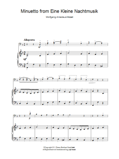 Minuetto from Eine Kleine Nachtmusik K525 von Wolfgang Amadeus Mozart (Download) 