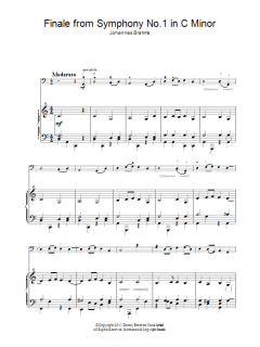 Finale From Symphony No.1 In C Minor von Johannes Brahms (Download) 