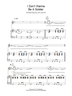 I Don't Wanna Be A Soldier von John Lennon (Download) 