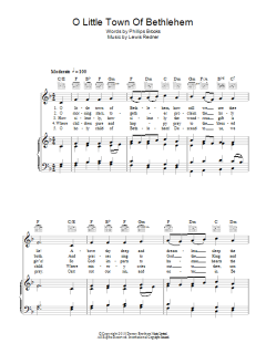O Little Town Of Bethlehem von Traditional (Download) 