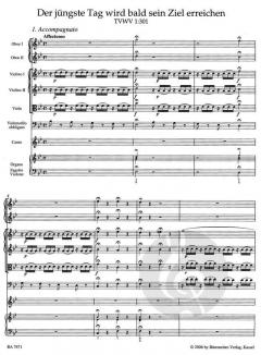 Der jüngste Tag wird bald sein Ziel erreichen (Georg Philipp Telemann) 