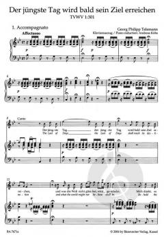 Der jüngste Tag wird bald sein Ziel erreichen (Georg Philipp Telemann) 