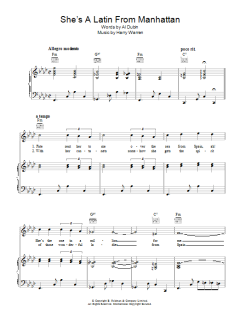 She's A Latin From Manhattan von Harry Warren (Download) 