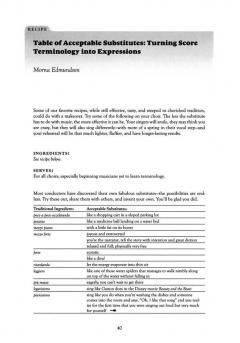 The Choral Director's Cookbook (Alan Gumm) 