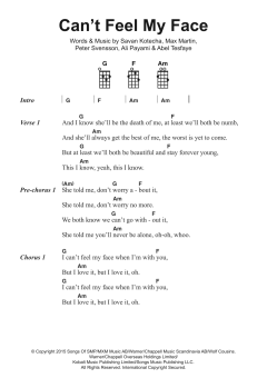 Can't Feel My Face von The Weeknd (Download) 