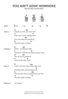 You Ain't Goin' Nowhere von Bob Dylan (Download) 