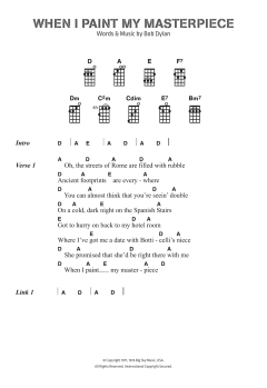 When I Paint My Masterpiece von Bob Dylan (Download) 