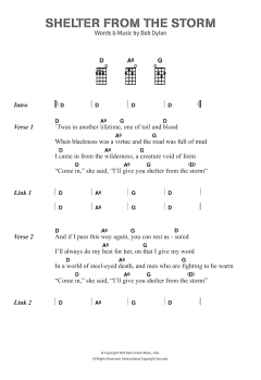 Shelter From The Storm von Bob Dylan (Download) 