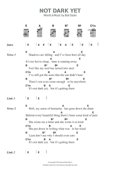 Not Dark Yet von Bob Dylan (Download) 