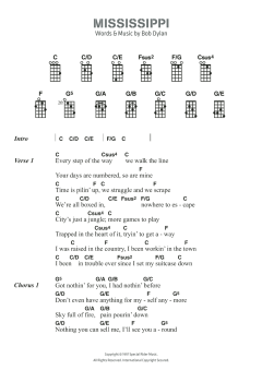 Mississippi von Bob Dylan (Download) 