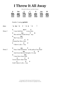 I Threw It All Away von Bob Dylan (Download) 