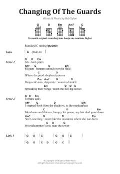 Changing Of The Guards von Bob Dylan (Download) 
