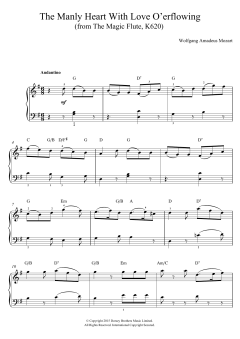 The Manly Heart With Love O'erflowing von Wolfgang Amadeus Mozart (Download) 