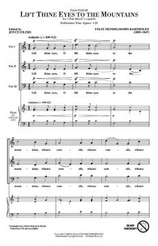 Lift Thine Eyes To The Mountains From Elijah (Felix Mendelssohn Bartholdy) 