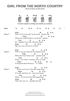 Girl From The North Country von Bob Dylan (Download) 