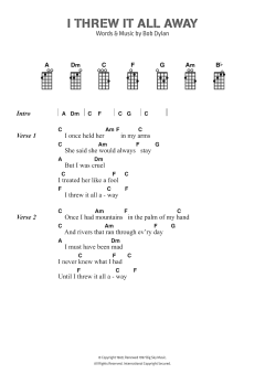 I Threw It All Away von Bob Dylan (Download) 