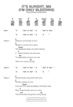 It's Alright Ma (I'm Only Bleeding) von Bob Dylan (Download) 