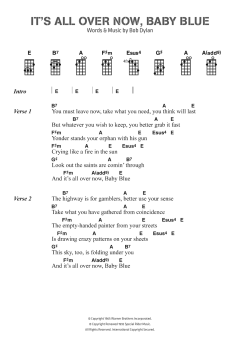 It's All Over Now, Baby Blue von Bob Dylan (Download) 