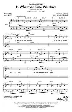 In Whatever Time We Have From Children Of Eden (Stephen L. Schwartz) 