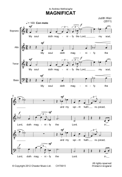 Magnificat And Nunc Dimittis von Judith Weir (Download) 