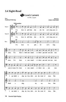 Essential Sight-Singing Vol. 2 Male Voices (Emily Crocker) 