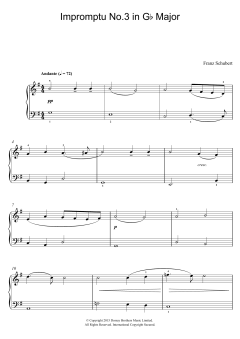 Impromptu No. 3 in G Flat Major, Op.90 von Franz Schubert (Download) 