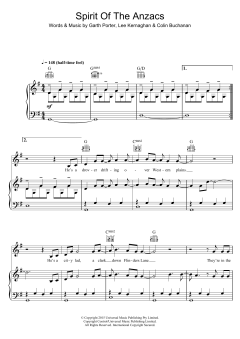 Spirit Of The Anzacs von Lee Kernaghan (Download) 