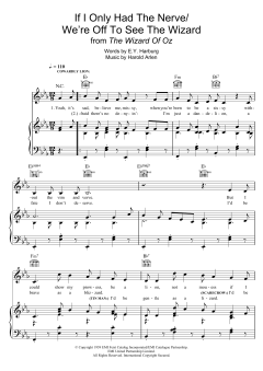 If I Only Had The Nerve/We're Off To See The Wizard von Harold Arlen (Download) 