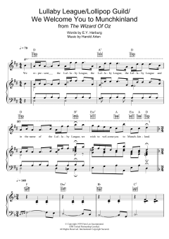 Lullaby League/Lollipop Guild/We Welcome You To Munchkinland von Harold Arlen (Download) 