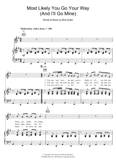 Most Likely You Go Your Way von Bob Dylan (Download) 