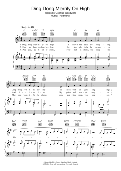 Ding Dong! Merrily On High von Traditional (Download) 