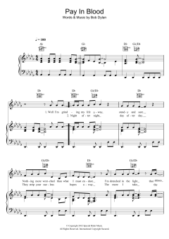 Pay In Blood von Bob Dylan (Download) 