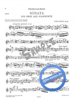 Sonata For Oboe And Piano von York Bowen im Alle Noten Shop kaufen