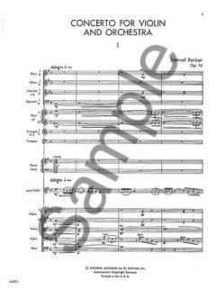Concerto for Violin and Orchestra Op. 14 im Alle Noten Shop kaufen (Partitur)