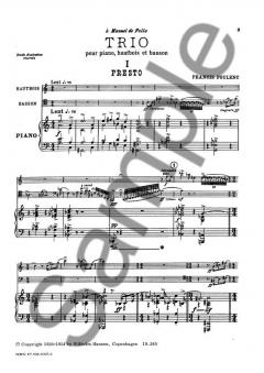 Trio pour Hautbois, Basson And Piano (Francis Poulenc) 