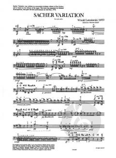 Sacher Variation For Solo Cello von Witold Lutoslawski im Alle Noten Shop kaufen