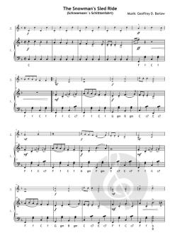 The Snowman's Sled Ride (Schneemann´s Schlittenfahrt) von Geoffrey D. Barlow 