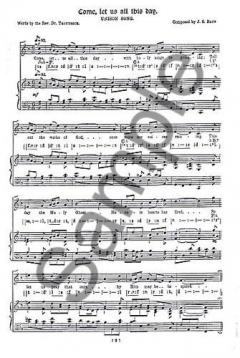 Come, Let Us All This Day von Johann Sebastian Bach 